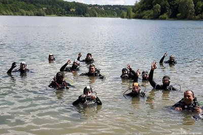 Plongée au lac de la Mouche