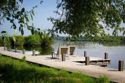 Pontons du lac de Léon