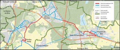 Itinéraire vélo  -  Favières et ses alentours