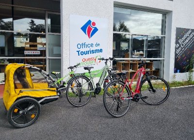 Location de vélos à l'Office de Tourisme Ouest Limousin