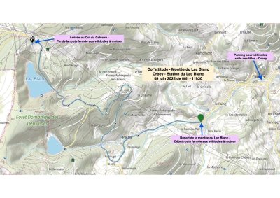 Circuit cyclo Col Attitude - Lac Blanc - départ de Ribeauvillé