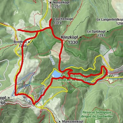 Circuit de randonnée : circuit du Treh
