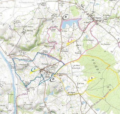 Abzac sentier de la Forêt de la Monette