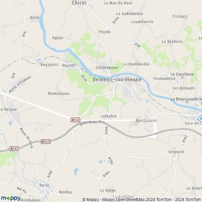 Exideuil sur Vienne : Circuit jaune