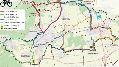 Circuit vélo route C13 : Circuit itinérant boucle depuis Molsheim par Wangenbourg, Schirmeck