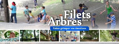 Les filets dans les arbres au Château Médiéval de Château-Thierry