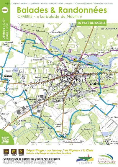 Chabris - La balade du Moulin