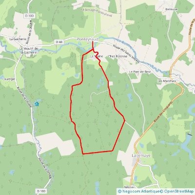 Boucle de Ponteyraud - Bois de Jalineau