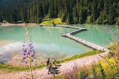Promenade Confort : Torrent et lac de la Rosière