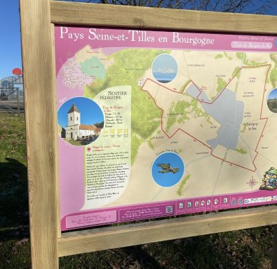 Tour de Savigny-le-Sec, entre ville et pleine nature