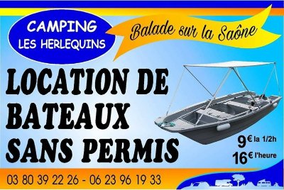 Camping les herlequins - Location bateaux électriques