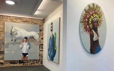 Exposition d'Irati Bazeta : "harien isla" - "le reflet des fils"