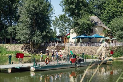 L'île Saint-Aubin et son bac