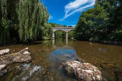Baignade à Saint-Sulpice dans la rivière Célé