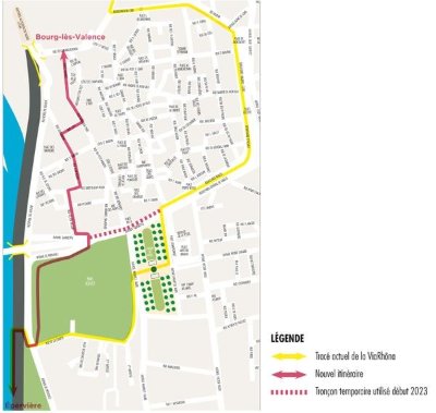 La ViaRhôna à Valence