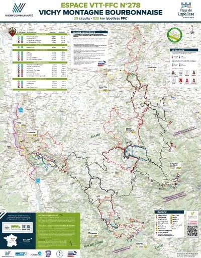 N°100 - Vers Saint-Pierre-Laval - Espace VTT-FFC Vichy Montagne