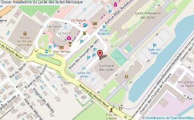 Mur d'escalade - Gymnase du lycée des Iscles