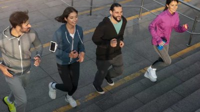 Course à pied en coeur de ville