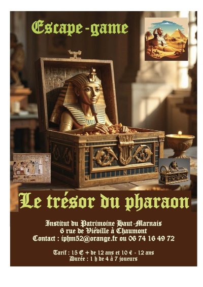 ESCAPE GAME LE TRESOR DES PHARAONS