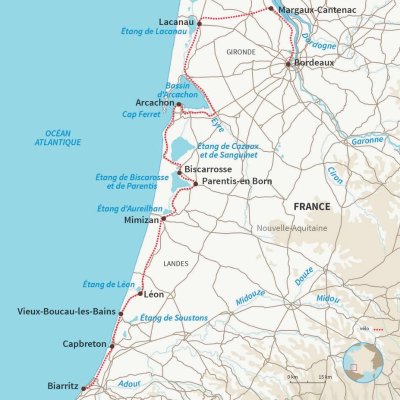 Boucle vélo-train entre Bordeaux, Médoc et Bassin d’Arcachon