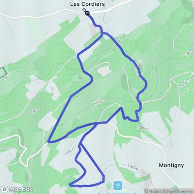 Crêt Monniot par les Cordiers