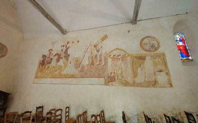 Fresque de l'église Saint-Martin de Moeurs