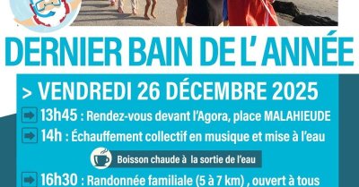 Mairie de Wimereux - Dernier bain de l'année