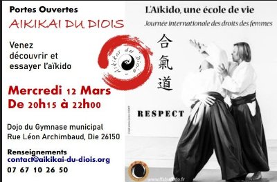 Portes ouvertes Aïkido Journée Internationale des Droits des Femmes