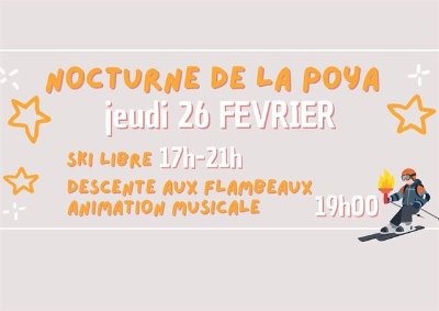 Les nocturnes de ski à la Poya