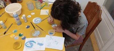 Atelier de poterie - Peinture sur faïence