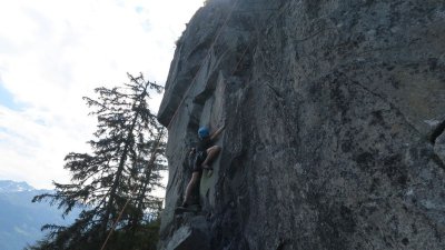 Voie d'escalade de Rochefleur