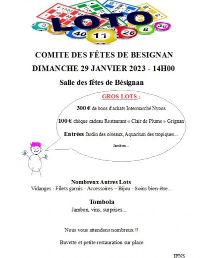 Loto du comité des fêtes