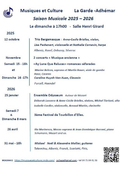 Saison Musicale 2025 - 2026