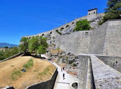 Evocation du passage de Napoléon à la terrasse sud de la Citadelle