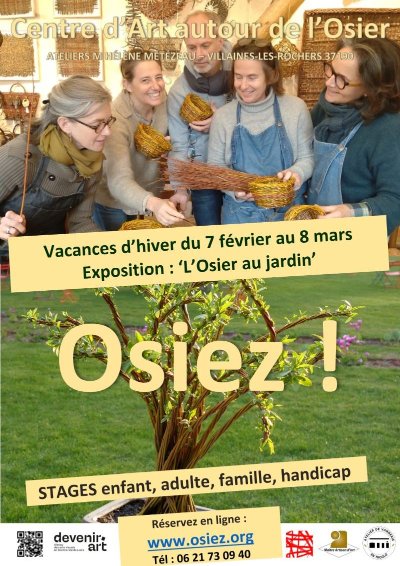 Osiez ! : visite et ateliers osier créatif à partir de 3 ans  - Vacances d'hiver