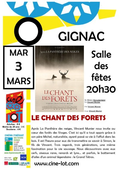 Ciné-Lot “Le chant des Forêts"