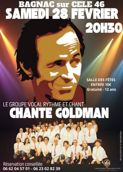 Concert Rythme et Chant à Bagnac-sur-Célé : chansons JJ Goldman