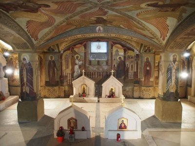 Visite de l'Eglise orthodoxe de la Dormition et de la crypte
