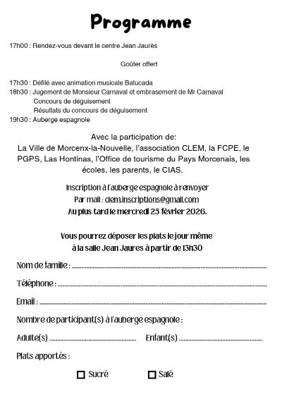 Carnaval - Concours déguisements