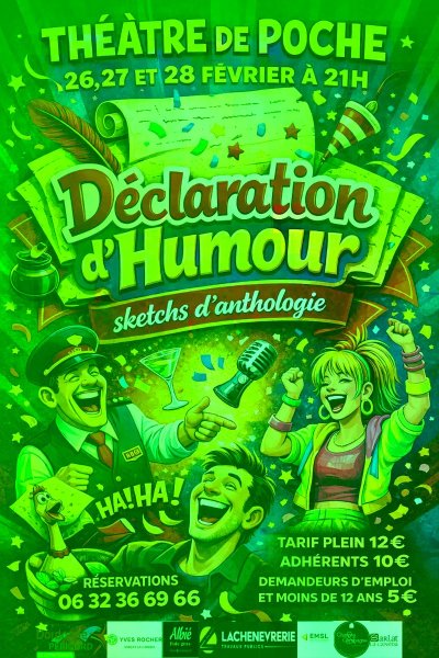 Théâtre de poche : "Déclaration d'Humour"