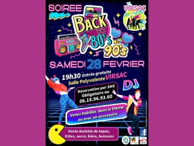 Soirée 80’s et 90’s à Virsac
