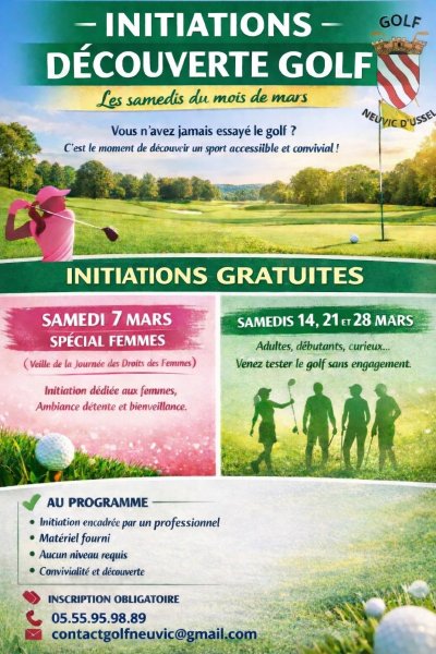 Initiation golf dédiée aux femmes