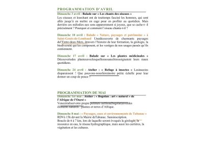 Dimanches découverte à la Maison du Patrimoine Naturel du Créonnais