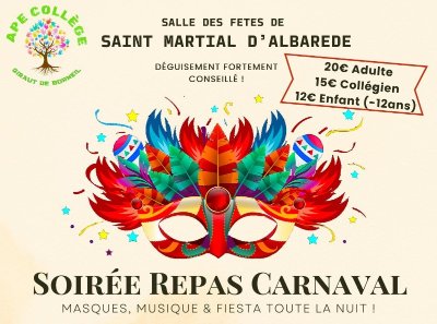 Soirée repas Carnaval