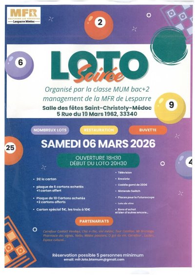 Loto de la MFR de Lesparre