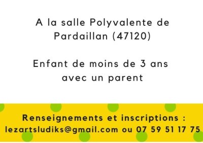 Atelier de cirque avec Lezarts Ludiks pour les moins de 3 ans