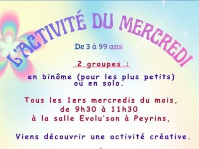 L'activité créative du mercredi