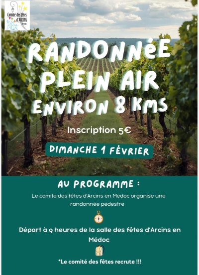 Randonnée à Arcins