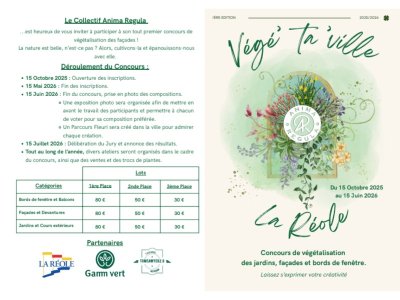 Concours de végétalisation: Végé ta ville