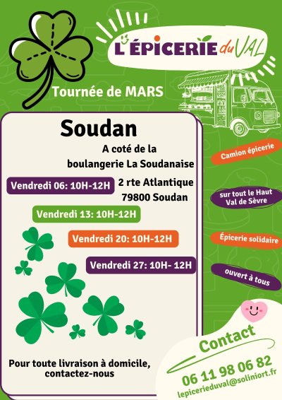 Epicerie du Val - Tournée de Mars à Soudan